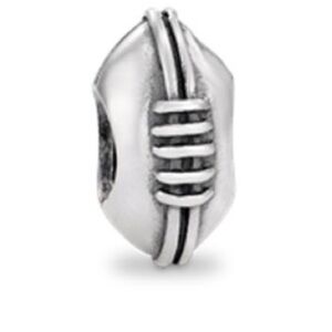 Pandora Sterling Silver Football Sports Theme Rare Retired Bead Charm